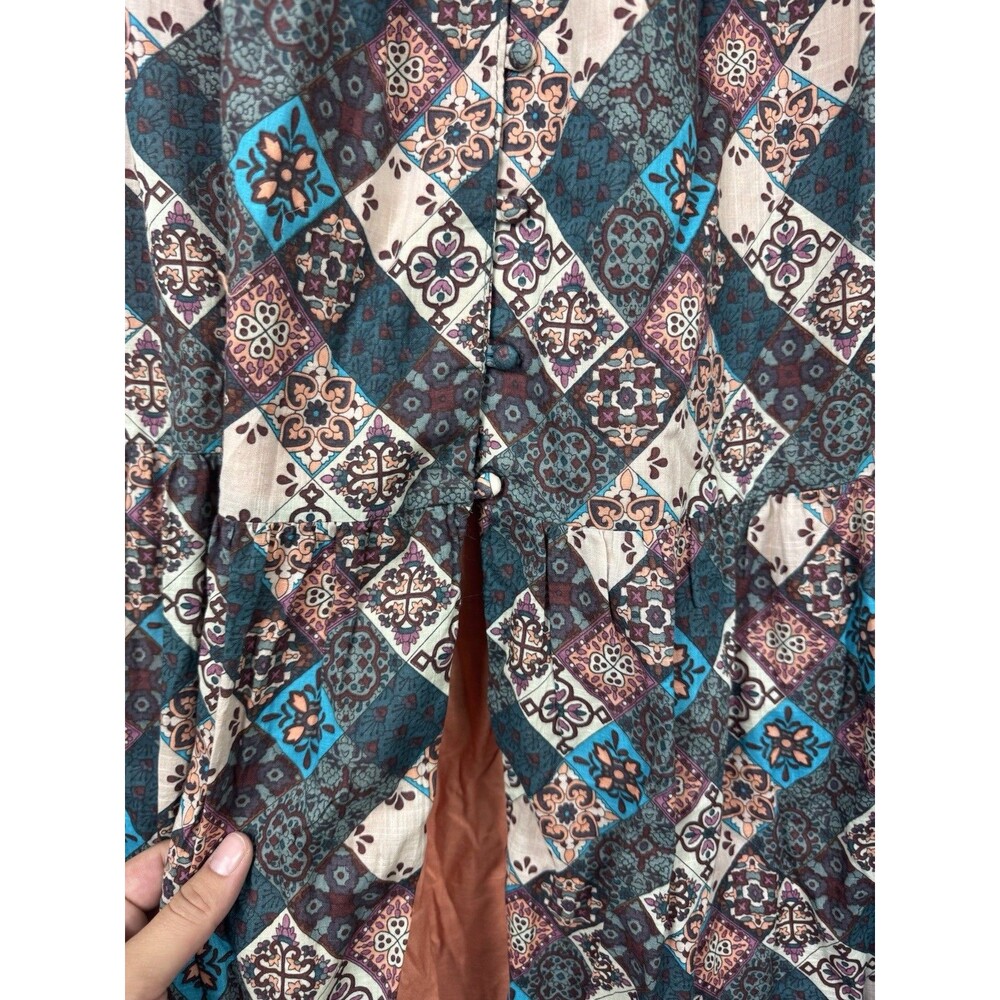 Anthropologie Peregrine Midi dress 1X patchwork - Picture 6 of 10